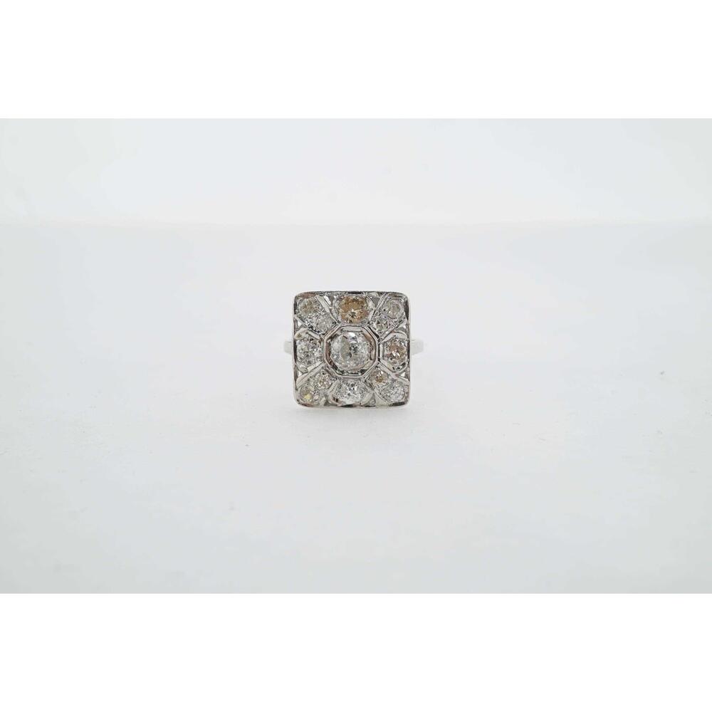 14k White Gold Estate Sale Diamond Ring 1.35 TCW Size 6.75